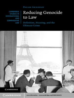Book cover of Reducing Genocide to Law