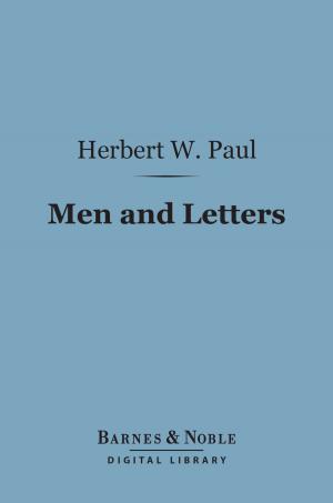 Book cover of Men and Letters (Barnes & Noble Digital Library)