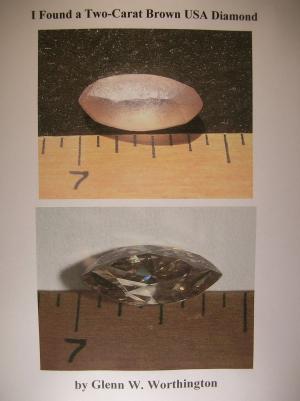 Cover of the book I Found a Two-Carat Brown USA Diamond by Glenn W. Worthington