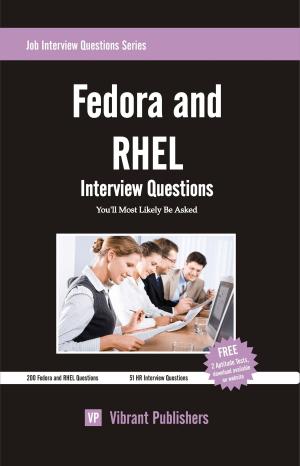 Book cover of Fedora and RHEL Interview Questions You'll Most Likely Be Asked