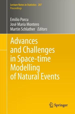 Cover of the book Advances and Challenges in Space-time Modelling of Natural Events by Yan Zeng