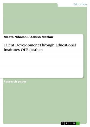 Cover of the book Talent Development Through Educational Institutes Of Rajasthan by Hanno Frey