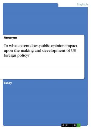 Cover of the book To what extent does public opinion impact upon the making and development of US foreign policy? by Annika Milz
