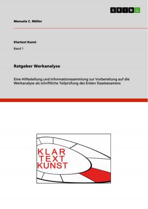Cover of the book Ratgeber Werkanalyse by Nicola Dürr