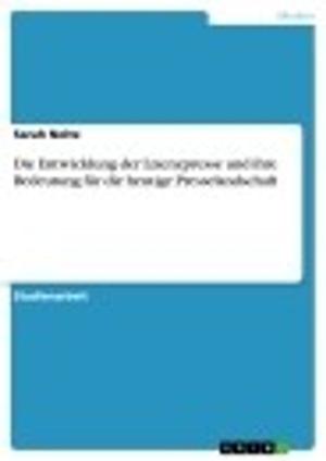 Cover of the book Die Entwicklung der Lizenzpresse und ihre Bedeutung für die heutige Presselandschaft by Jessica Krüger