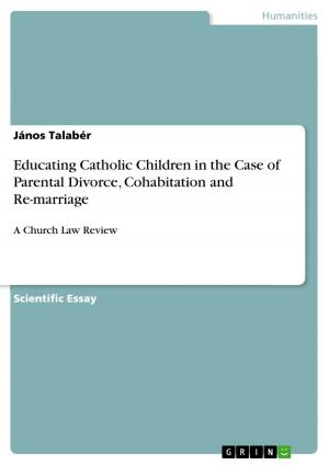 Cover of the book Educating Catholic Children in the Case of Parental Divorce, Cohabitation and Re-marriage by Jürgen Hirschmann
