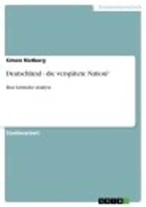 Cover of the book Deutschland - die verspätete Nation? by Cindy Bönhardt
