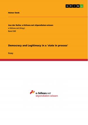 bigCover of the book Democracy and Legitimacy in a 'state in process' by 