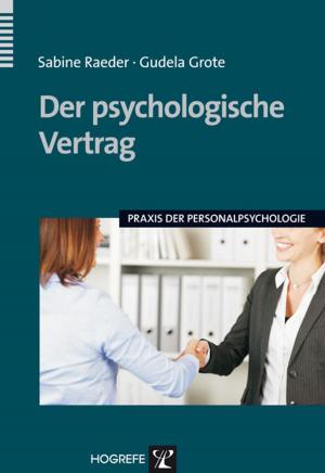 Cover of the book Der psychologische Vertrag by Franz Petermann, Hans-Jörg Walter, Heike Natzke†, Nicole Gerken
