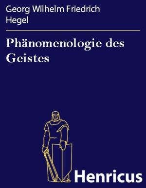 Book cover of Phänomenologie des Geistes