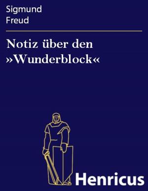 Book cover of Notiz über den »Wunderblock«