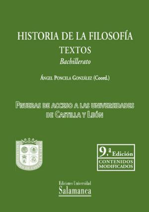 Cover of the book HISTORIA DE LA FILOSOFÍA. TEXTOS (9ª EDICIÓN) by Antonio J. GIL GONZÁLEZ