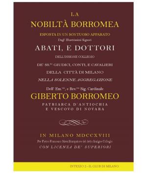 Cover of the book La nobiltà borromea by Michel de Certeau
