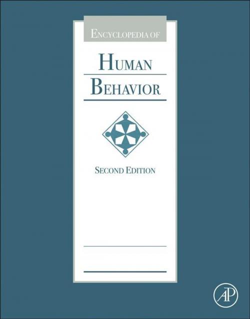 Cover of the book Encyclopedia of Human Behavior by Vilayanur S. Ramachandran, MBBS, PhD, Hon. FRCP, Elsevier Science