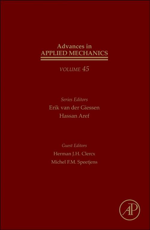 Cover of the book Advances in Applied Mechanics by Erik van der Giessen, Hassan Aref, Elsevier Science