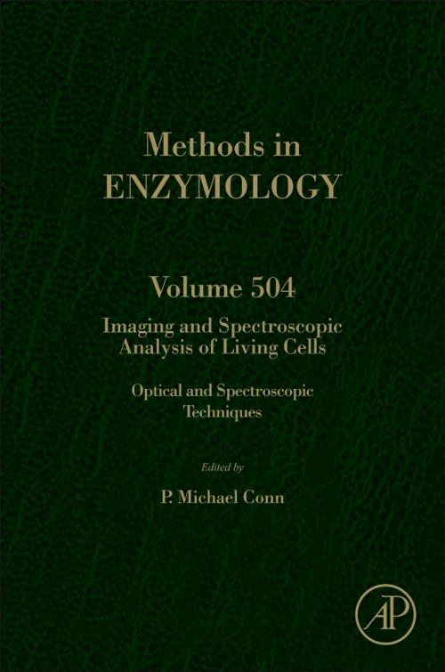Cover of the book Imaging and Spectroscopic Analysis of Living Cells by P. Michael Conn, Elsevier Science