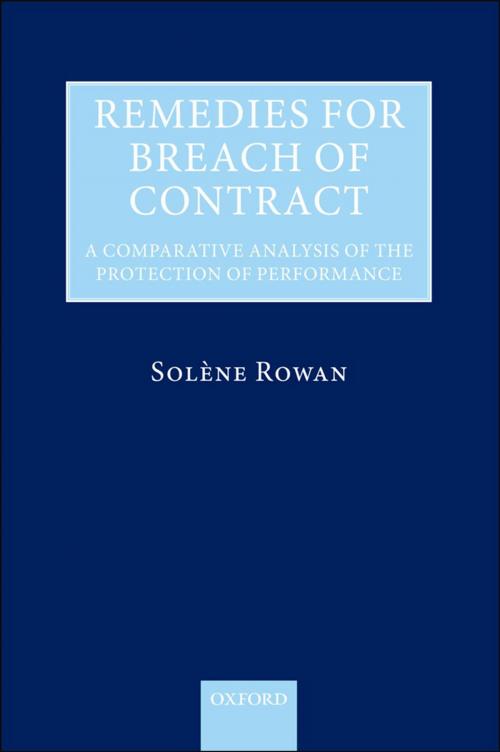 Cover of the book Remedies for Breach of Contract by Solène Rowan, OUP Oxford