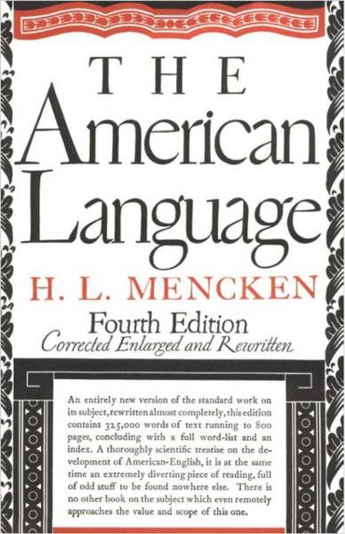Cover of the book American Language by H.L. Mencken, Knopf Doubleday Publishing Group