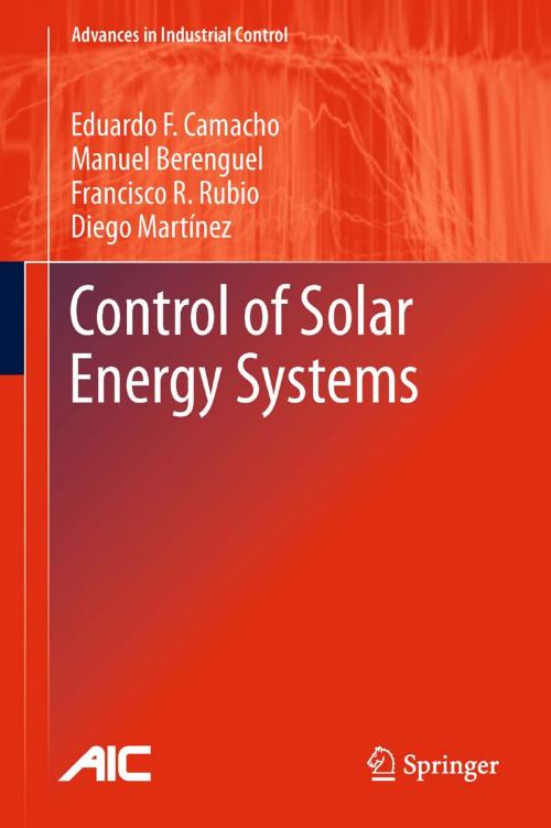 Cover of the book Control of Solar Energy Systems by Diego Martínez, Manuel Berenguel, Eduardo F. Camacho, Francisco R. Rubio, Springer London