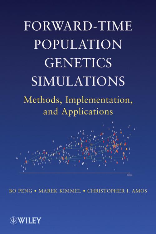 Cover of the book Forward-Time Population Genetics Simulations by Bo Peng, Marek Kimmel, Christopher I. Amos, Wiley