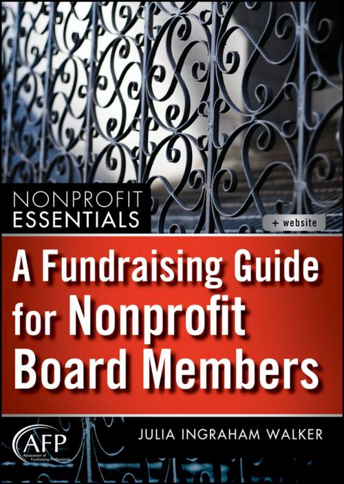 Cover of the book A Fundraising Guide for Nonprofit Board Members by Julia I. Walker, Wiley