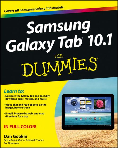Cover of the book Samsung Galaxy Tab 10.1 For Dummies by Dan Gookin, Wiley