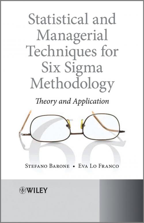 Cover of the book Statistical and Managerial Techniques for Six Sigma Methodology by Stefano Barone, Eva Lo Franco, Wiley