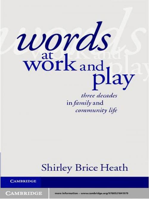 Cover of the book Words at Work and Play by Shirley Brice Heath, Cambridge University Press