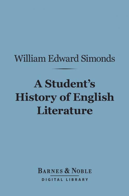 Cover of the book A Student's History of English Literature (Barnes & Noble Digital Library) by William Edward Simonds, Barnes & Noble
