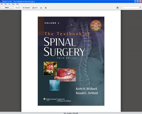 Cover of the book The Textbook of Spinal Surgery by Keith H. Bridwell, Ronald L. DeWald, Wolters Kluwer Health