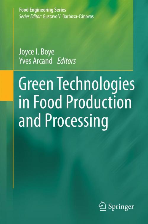 Cover of the book Green Technologies in Food Production and Processing by , Springer New York