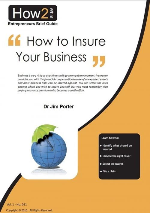 Cover of the book How to Insure Your Business by Dr Jim Porter, Dr Jim Porter