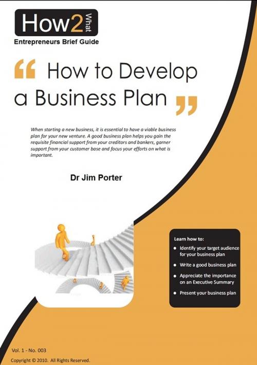 Cover of the book How to Develop a Business Plan by Dr Jim Porter, Dr Jim Porter