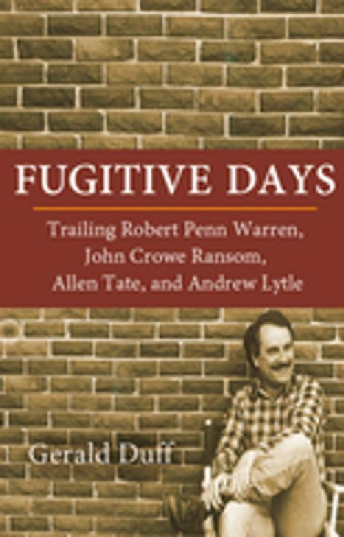 Cover of the book Fugitive Days by Gerald Duff, NewSouth Books