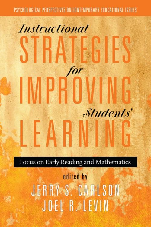 Cover of the book Instructional Strategies for Improving Students' Learning by , Information Age Publishing