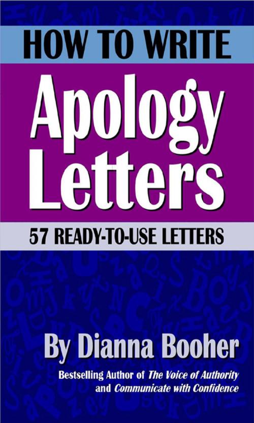 Cover of the book How to Write Apology Letters by Dianna Booher, Booher Research Institute