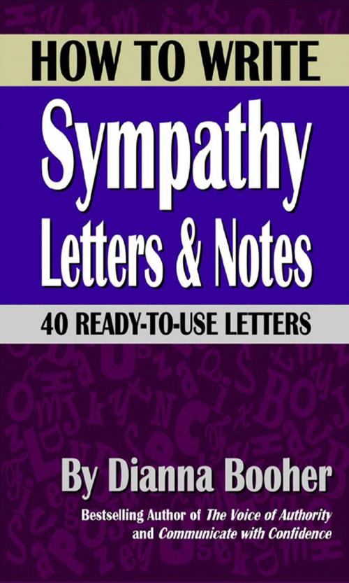 Cover of the book How to Write Sympathy Letters and Notes by Dianna Booher, Booher Research Institute