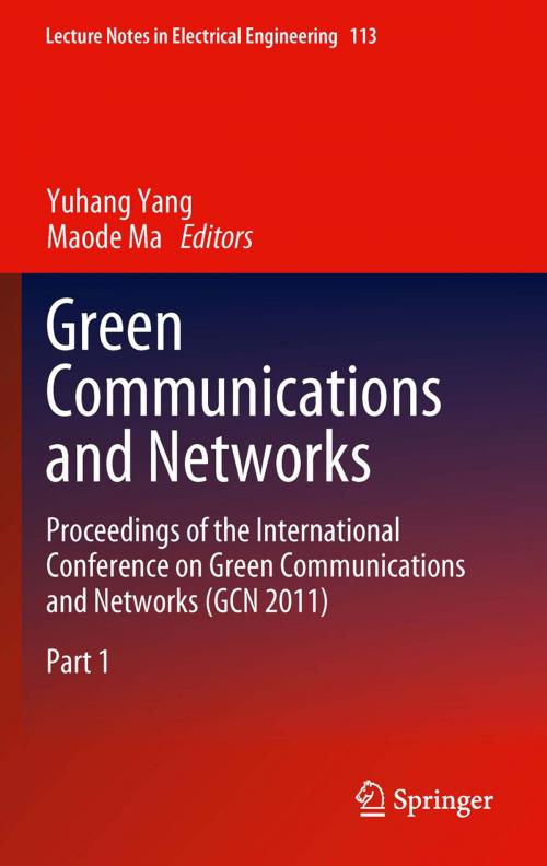 Cover of the book Green Communications and Networks by , Springer Netherlands