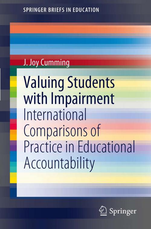 Cover of the book Valuing Students with Impairment by J. Joy Cumming, Springer Netherlands