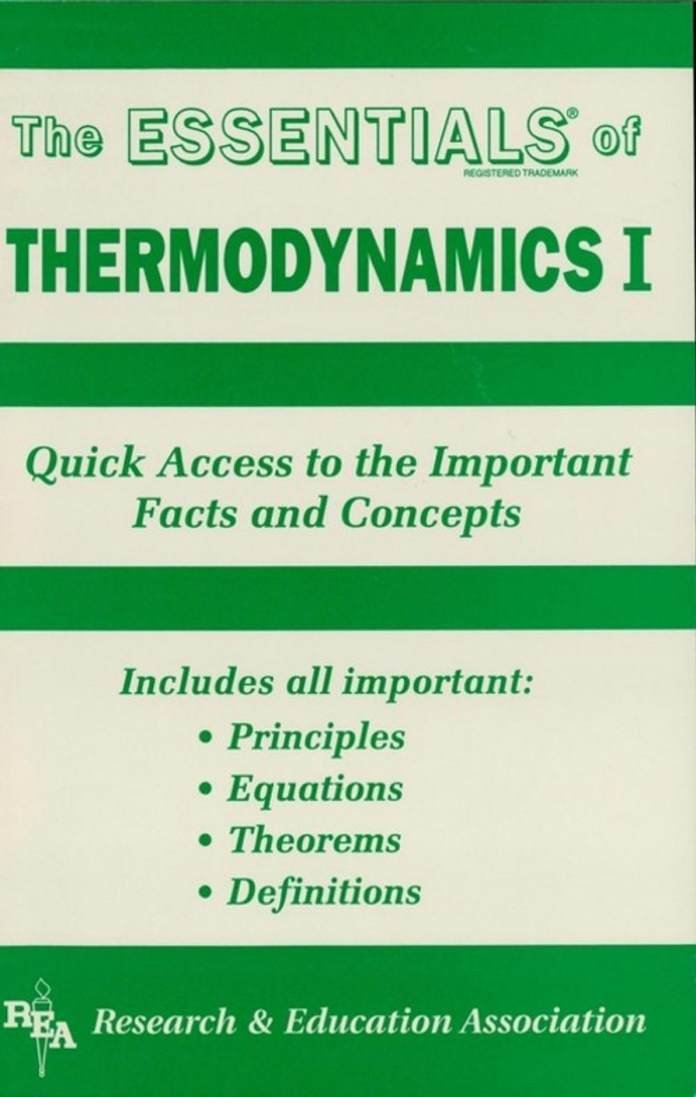 Big bigCover of Thermodynamics I Essentials