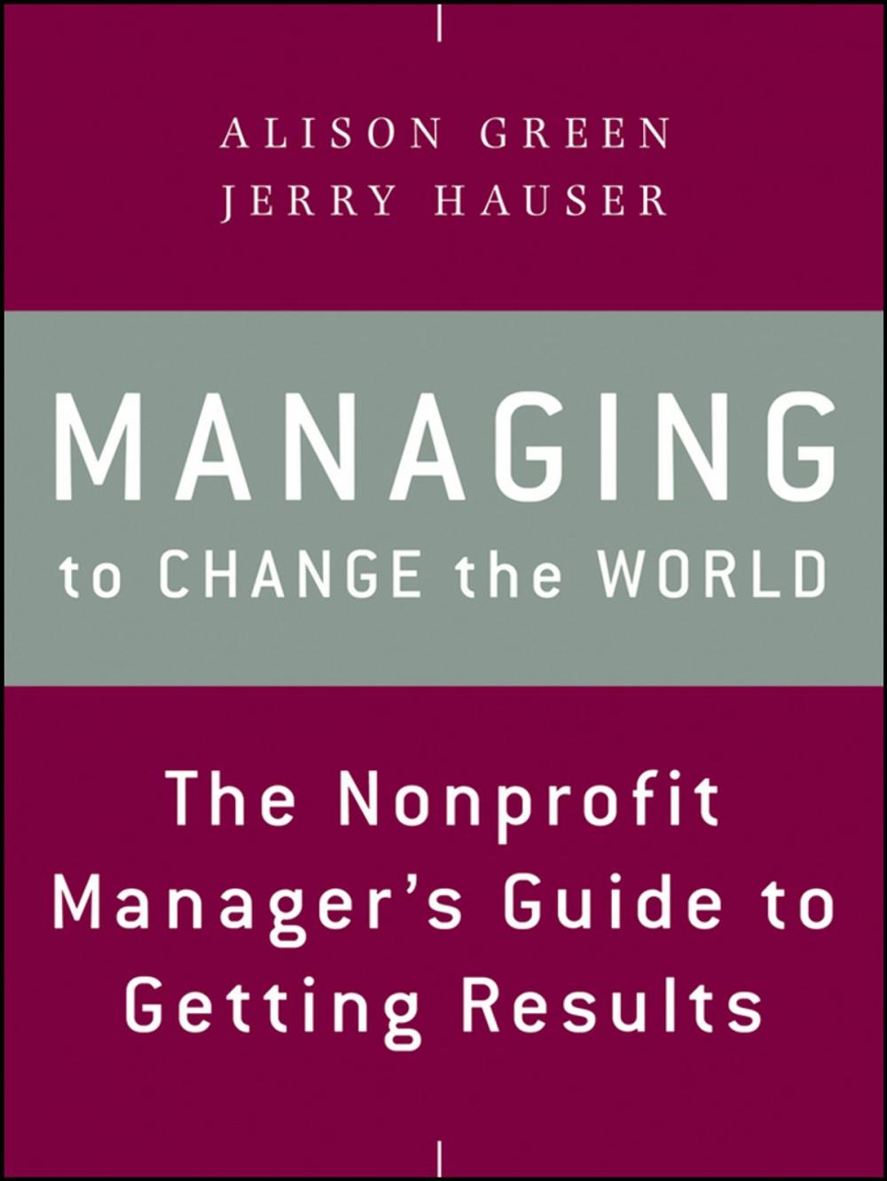 Big bigCover of Managing to Change the World