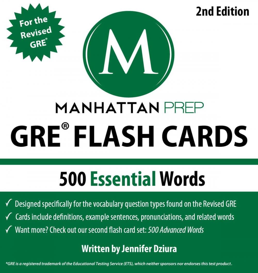 Big bigCover of 500 Essential Words: GRE Vocabulary Flash Cards