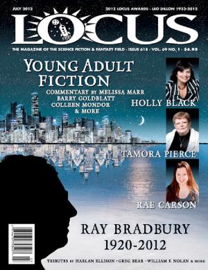 Book cover of Locus Magazine, Issue 618, July 2012