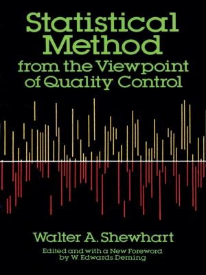Cover of the book Statistical Method from the Viewpoint of Quality Control by Washington Irving