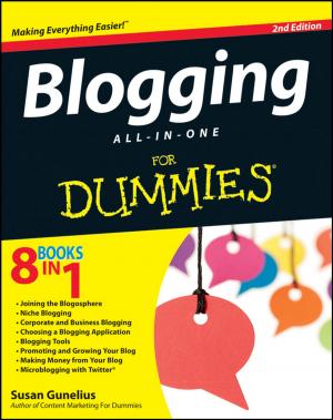 Cover of the book Blogging All-in-One For Dummies by David J. Price, John O. Mason, Andrew P. Jarman, Peter C. Kind