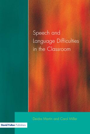 Book cover of Speech and Language Difficulties in the Classroom