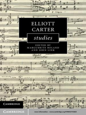 Cover of the book Elliott Carter Studies by Thana Cristina de Campos