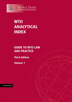 Book cover of WTO Analytical Index
