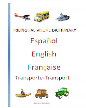 Book cover of Trilingual Visual Dictionary. Transports in Spanish, English and French