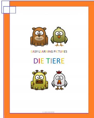 Book cover of Easy Learning Pictures. Die Tiere